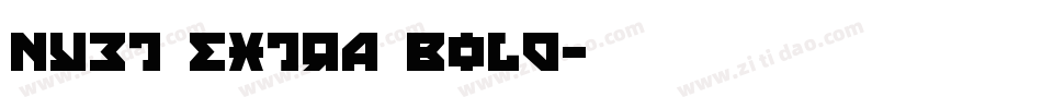 Nyet Extra Bold字体转换